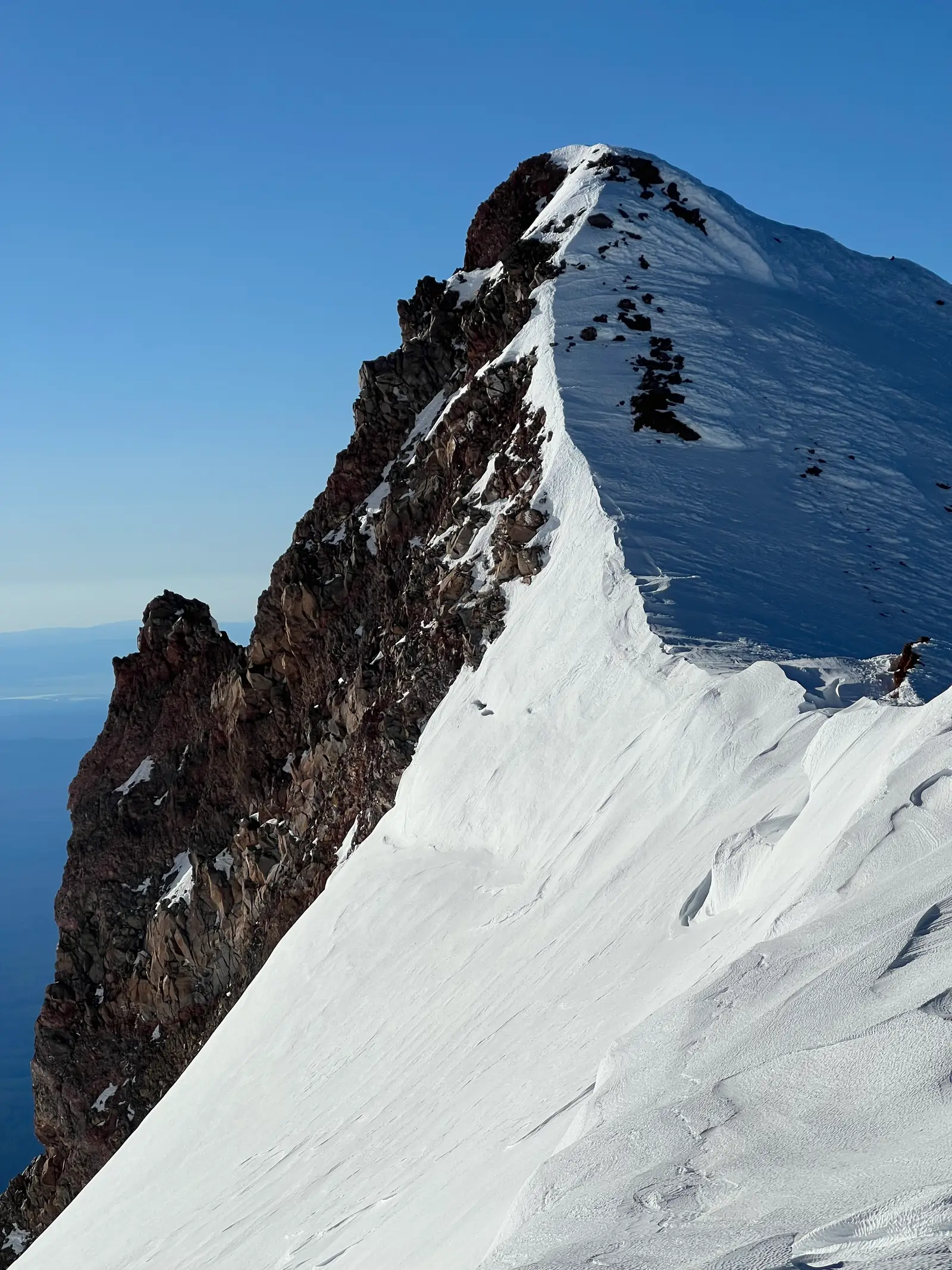 Summit ridge of Mt. Shasta